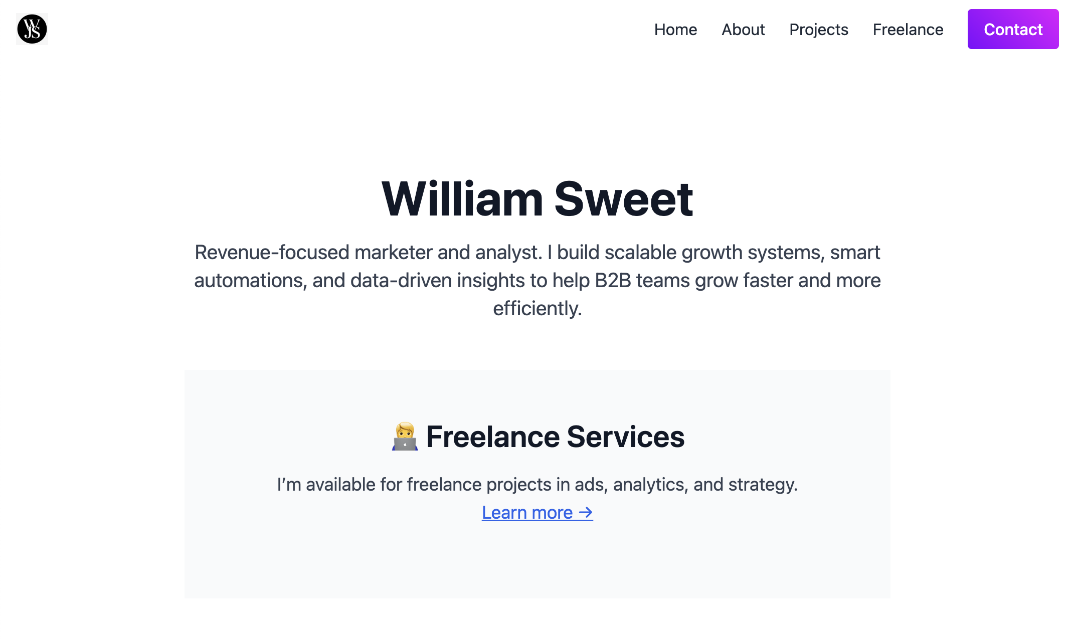 Personal Portfolio Website